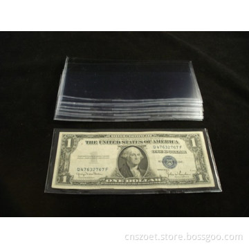 Plastic PP Currency Flip with Custom Logo, Currency Envelope (OET-C-116)